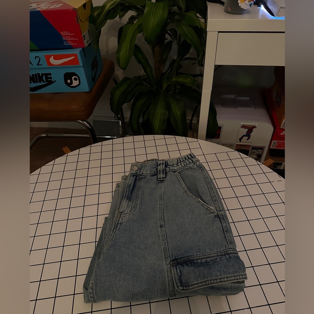 Pacsun Elastic Band Baggy Cargo Jeans 🤍